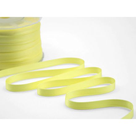 Light yellow double satin ribbon 10 mm